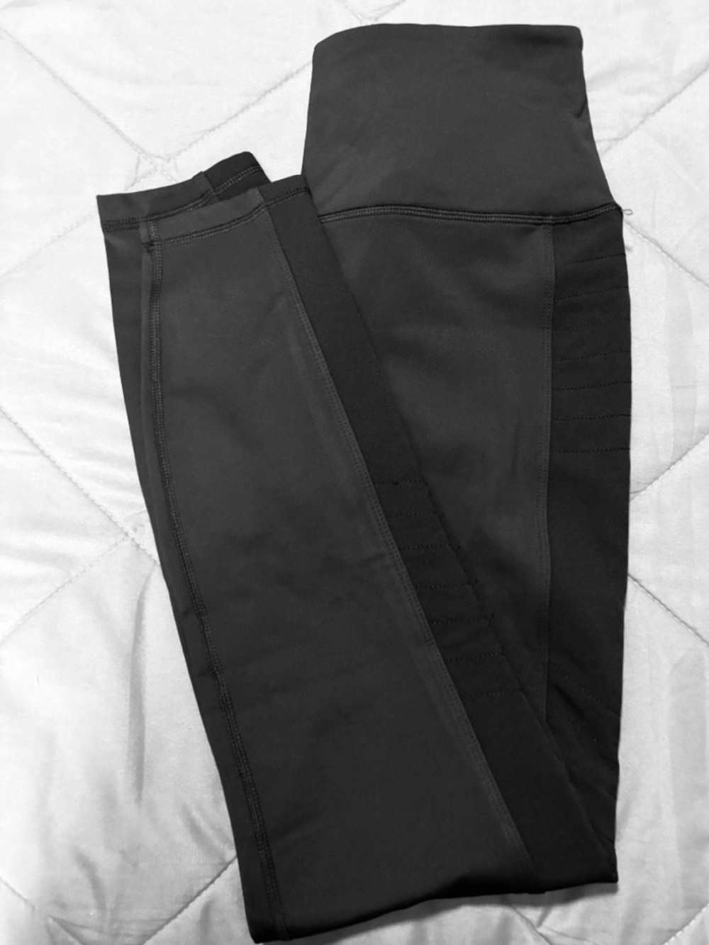Spyder Black Leggings with Small Red Logo Accent